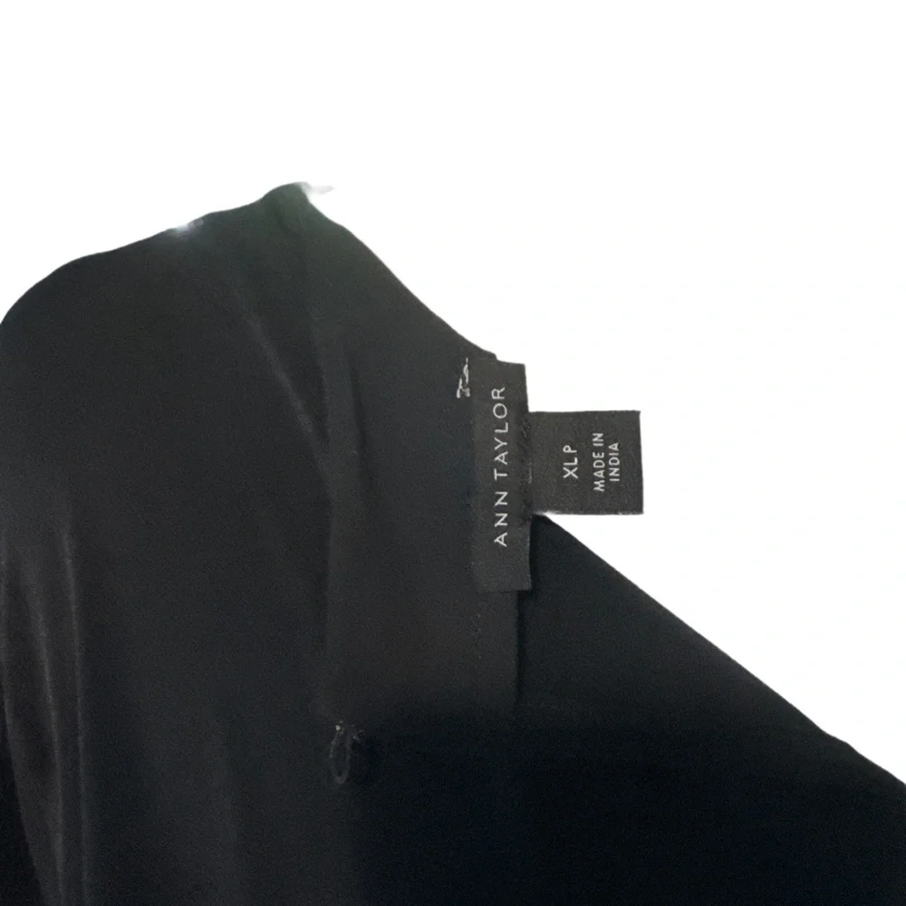 Ann Taylor Black Blouse with Embellished Cuffs - Picture 2 of 7